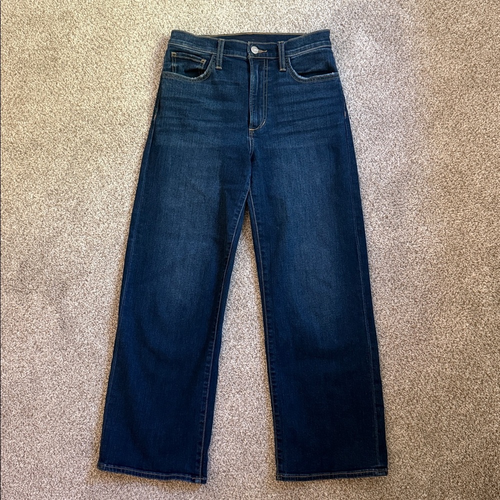 Joe's Jeans The Blake Flawless High Rise Wide Leg Crop dark wash